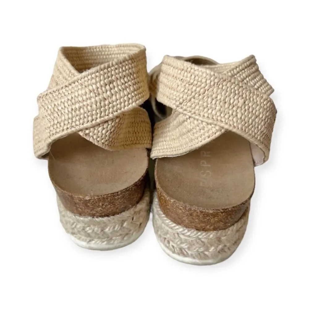 Esprit Beige Gigi Rope Platform Espadrille